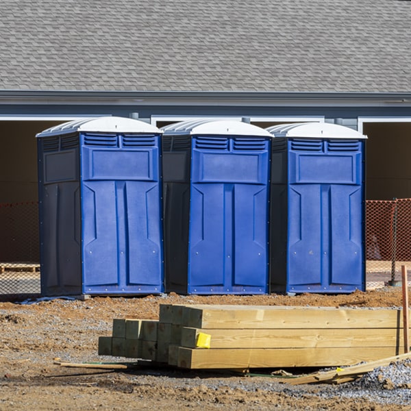 what is the maximum capacity for a single porta potty in Sylvania